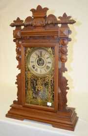 Ingraham “Ingot” Walnut Case Clock w/Alarm