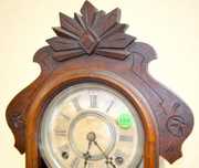 F. Kroeber “Tempest” Walnut Shelf Clock