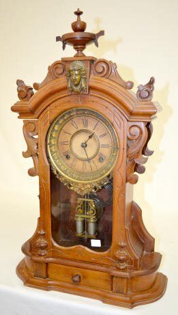 Ansonia  “Monarch”  Walnut Shelf Clock