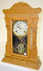 Gilbert Oak “Jewel” Kitchen Clock