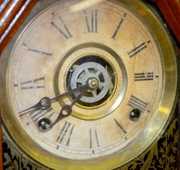 Ingraham Oak “Index” Kitchen Clock