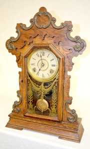 Seth Thomas Metal Series No. 1116 Oak Case Clock