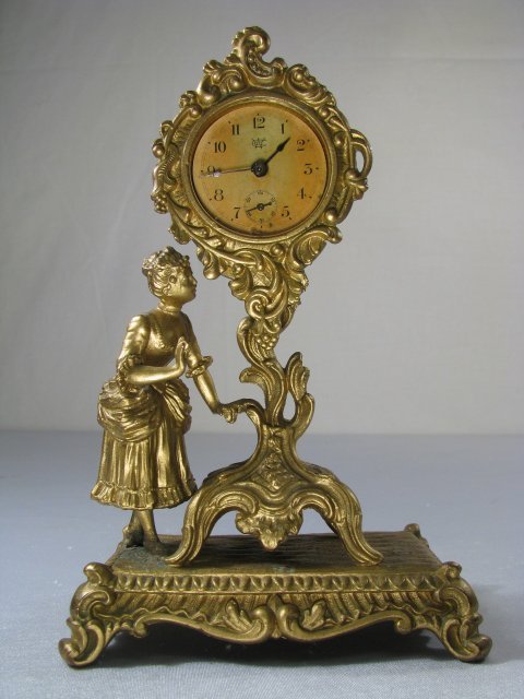 WATERBURY CLOCK CO FIGURAL NOVELTY CLOCK