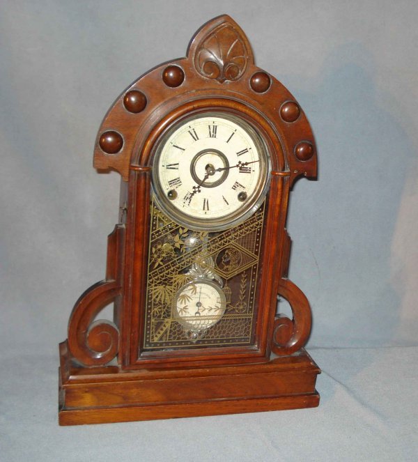 Walnut Shelf Clock by Kroeber