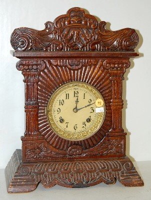 Oak New Haven Congressional Line Cabinet Clock