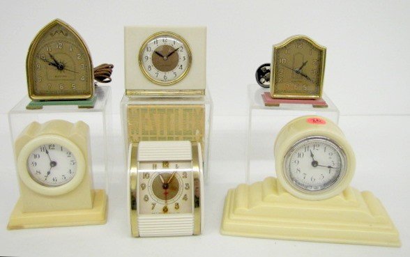 6 Collectible Lux & Westclox Clocks