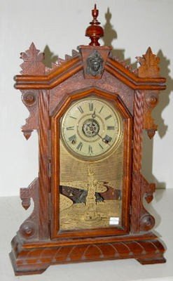 Ingraham Walnut “Liberty” Kitchen Clock w/ Alarm