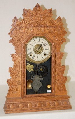 Oak Gilbert “Concord” 8 Day Kitchen Clock