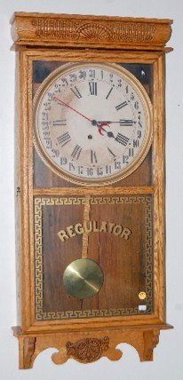 Ingraham Oak “Western Union” Calendar Regulator