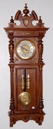 Engraved 2 Weight Vienna Regulator Clock