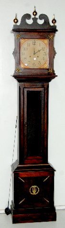 Ithaca Antique Mahogany Grandfather Clock