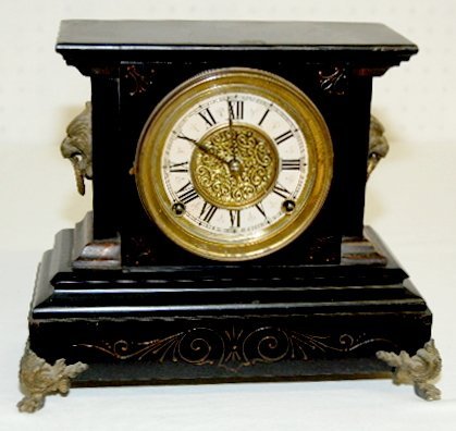 Ansonia Iron Case Mantel Clock