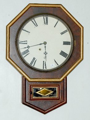 New Haven Octagon Drop Wall Clock, 8 Day, TO