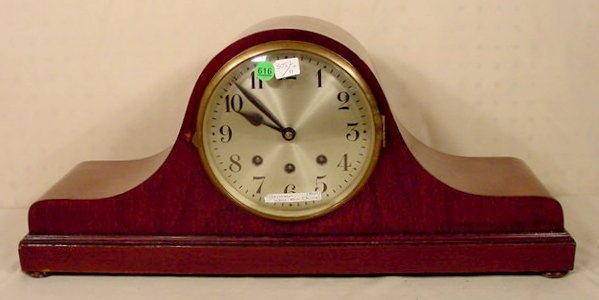 German Westminster Chime Tambour Clock