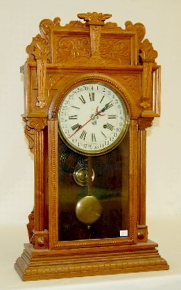 Waterbury “Niagara” Walnut Mantel Clock