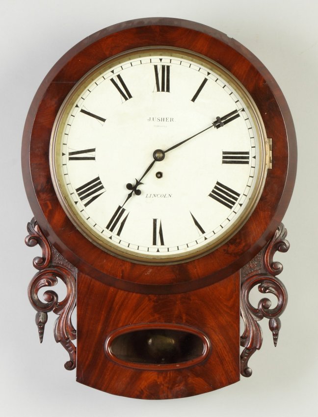 J. Usher, Corn Hill, Lincoln, Gallery Clock