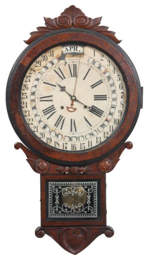 Gilbert Maranville Office Drop Calendar Clock