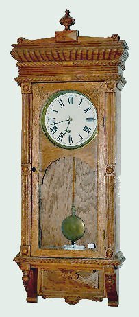 Oak Waterbury “Leeds” Wall Regulator Clock
