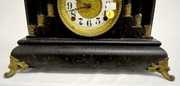 Gilbert 6 Column Black Mantel Clock