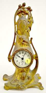 Jennings Bros. Art Nouveau Dresser Clock