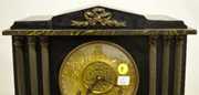 Adamantine Black Mantel 6 Column Clock