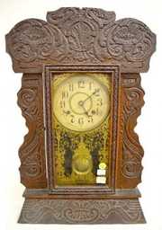 New Haven Merchant Line B Oak Kitchen Clock