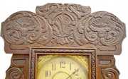 New Haven Merchant Line B Oak Kitchen Clock