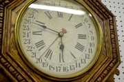 New Haven “Bank” Pressed Oak Calendar Clock