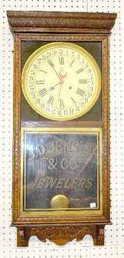 Waterbury Jeweler Adv. Calendar Store Clock