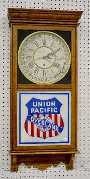 Gilbert “Union Pacific” Oak Store Regulator Clock
