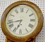 Ansonia “Regulator M” Long Drop Oak Clock