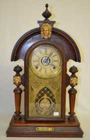 Ingraham “Mascot” Black Walnut Parlor Clock