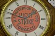 Oak “Lucky Strike” Advertising School House Clock