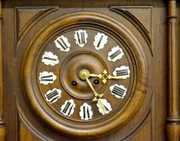 French Walnut Gallery Clock