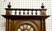 French Walnut Gallery Clock