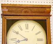 Ingraham “Western Pacific” Oak Adv. Store Clock