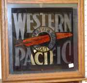 Ingraham “Western Pacific” Oak Adv. Store Clock