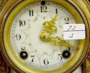 New Haven “Lenore” Painted Porcelain Mantel Clock