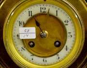 Antique French Brass Open Work Mantel Clock