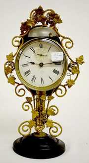 Rare Ansonia Shaving Mirror Alarm Clock