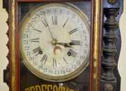 Gilbert “Perfection” Walnut Calendar Clock