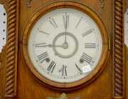 Waterbury “Study” Oak 2wt Wall  Clock