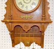 Waterbury “Study” Oak 2wt Wall  Clock