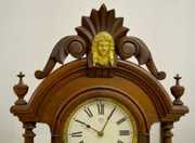 Ansonia “Triumph”  Walnut Mirror Side Clock