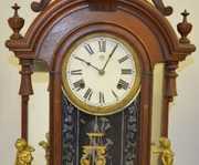 Ansonia “Triumph”  Walnut Mirror Side Clock