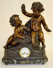 “Les Vendanges”, Bacchus Statue Clock