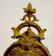 Waterbury “Nantes” Porcelain Panel Mantel Clock