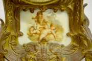Waterbury “Nantes” Porcelain Panel Mantel Clock
