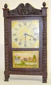 George Mitchell Wood Works Shelf Clock, Paw Feet