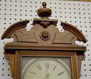 Waterbury “Carleton” Walnut Hanging Wall Clock